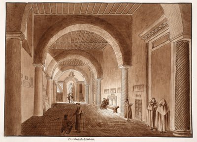 Das Vestibül von Santa Sabina, 1833 von Agostino Tofanelli